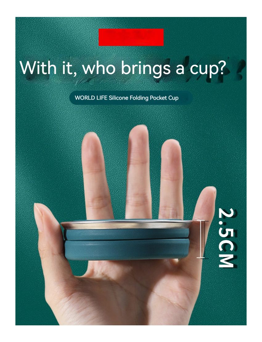 Travel Folding Cup, Telescopic Portable Cup 