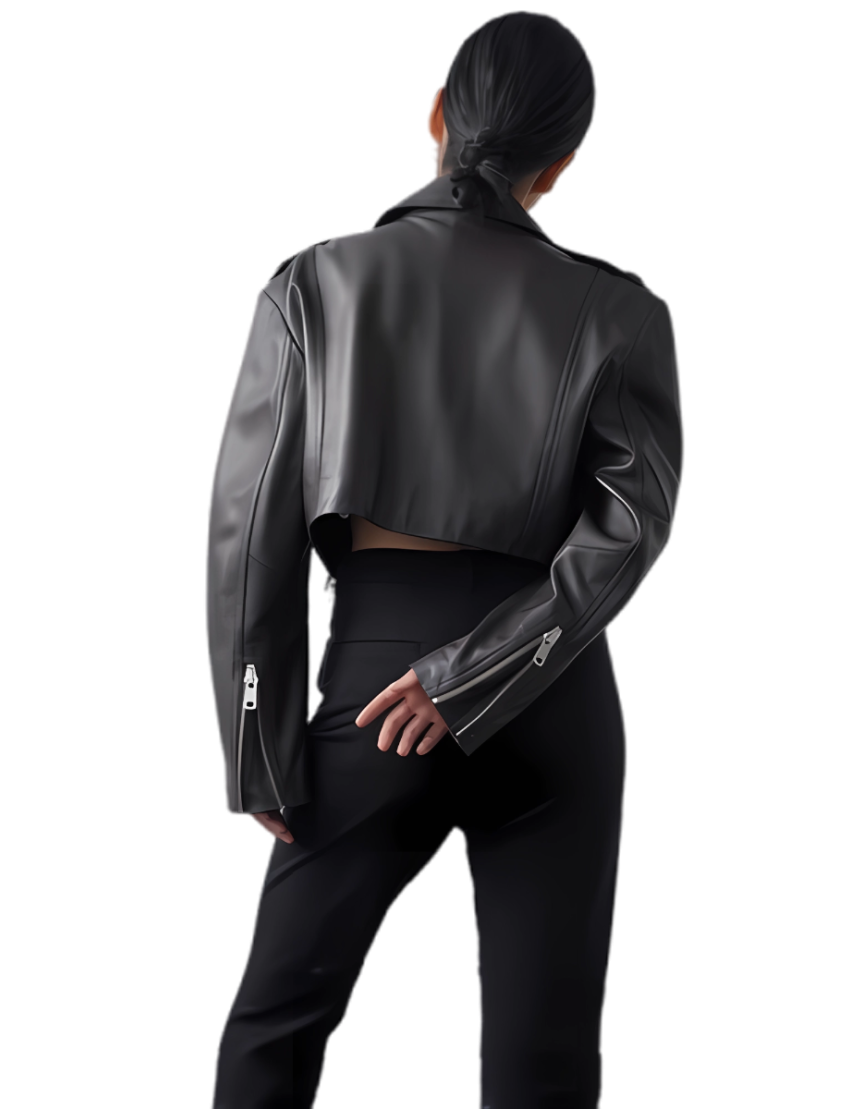 Motorcycle-style Leather Jacket