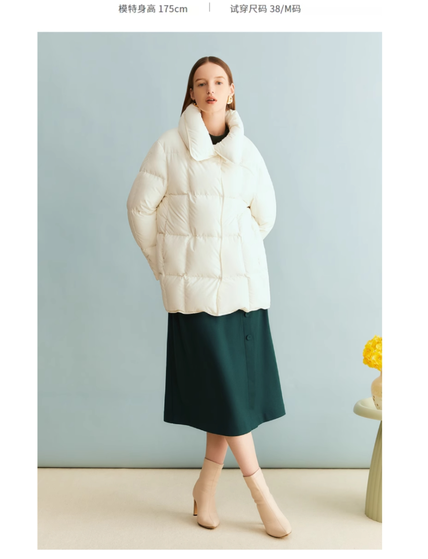 Warm Cream White Down Clothing