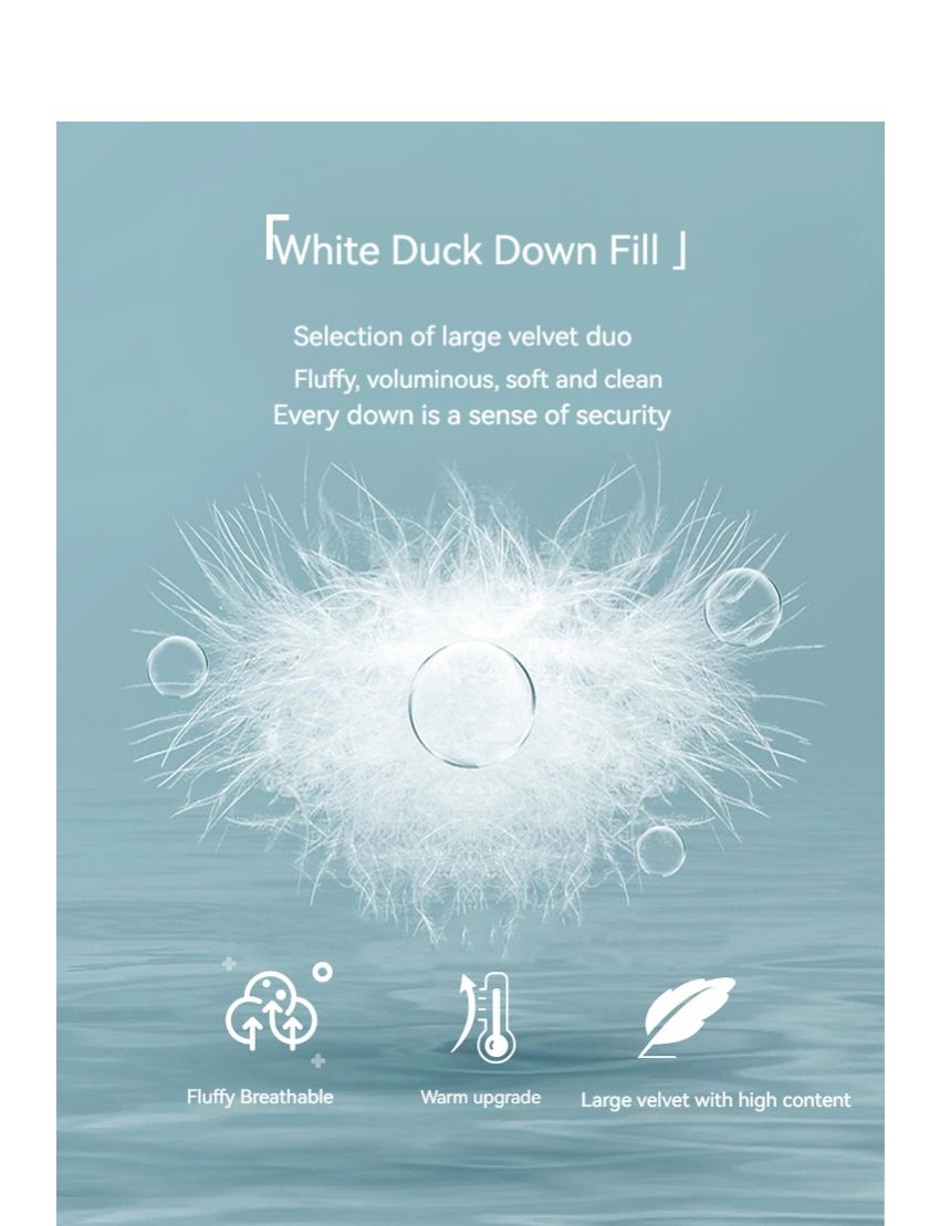 Light Stand-up Collar  White Duck Down Clothing