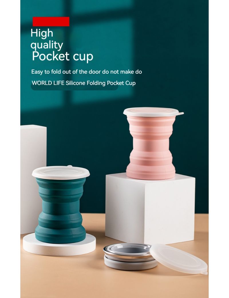 Travel Folding Cup, Telescopic Portable Cup 